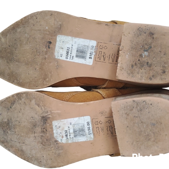 Topman Tan Suede Mens Zip up Ankle Boots Size 9/EU 42 - Picture 5 of 8